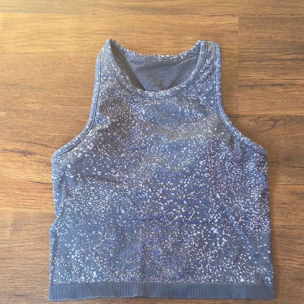 Lululemon Athletica Navy Speckled Tank Top